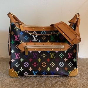 LOUIS VUITTON Boulogne Multicolor Black Bag M92638
